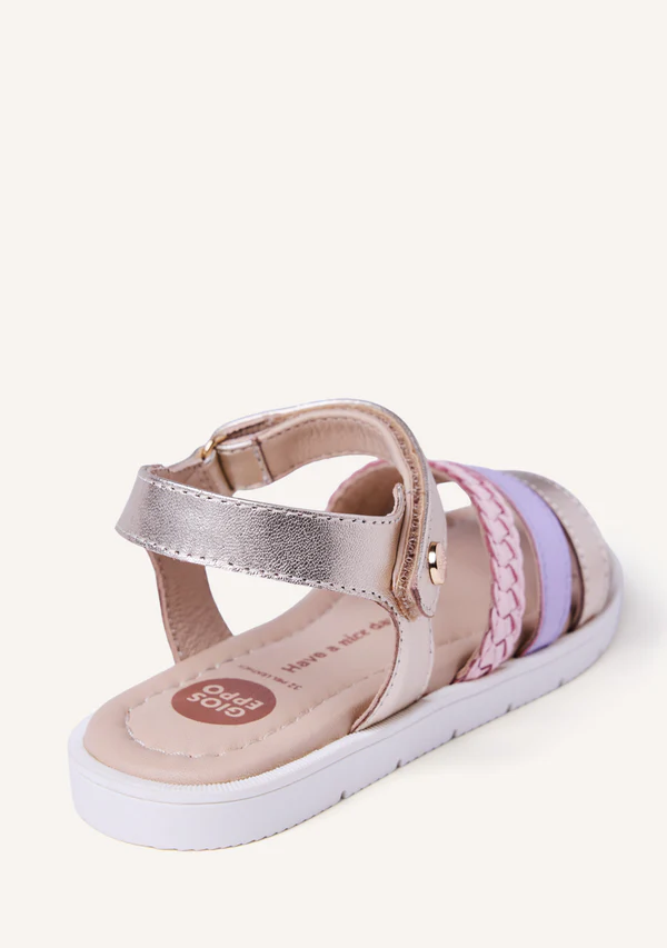 Gioseppo Παιδικά Ανατομικά Πέδιλα Για Κορίτσι Χρυσό/Ρόζ - Image 4