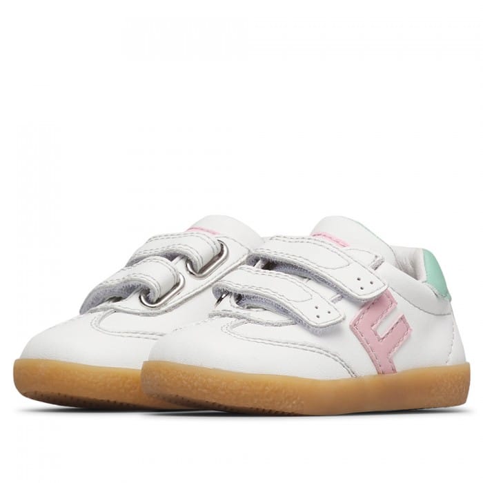 Falcotto Ανατομικό Παιδικό Δερμάτινο Sneaker Για Κορίτσι Λευκό - Image 3