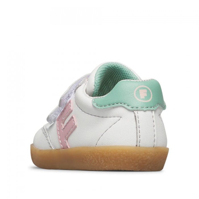 Falcotto Ανατομικό Παιδικό Δερμάτινο Sneaker Για Κορίτσι Λευκό - Image 5