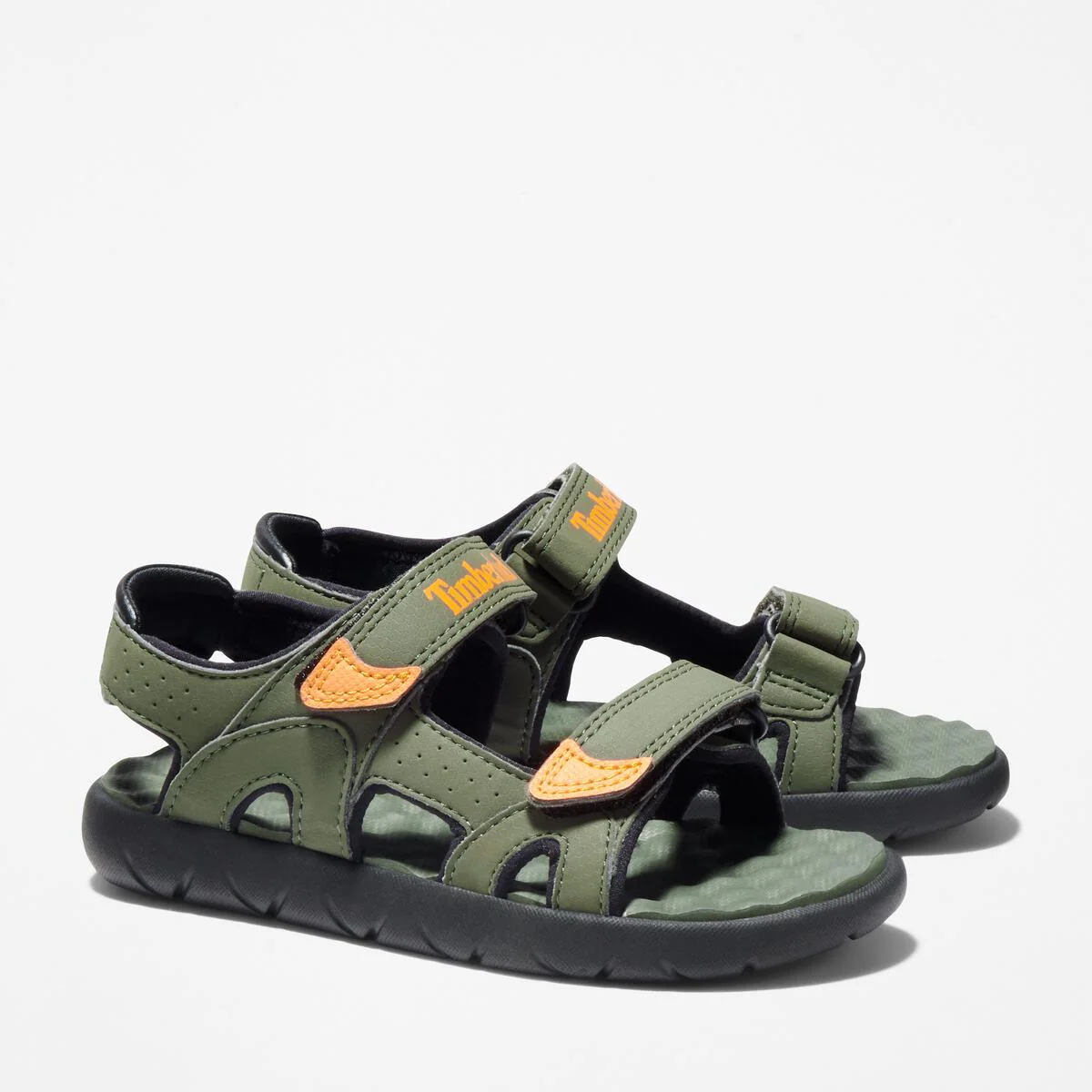 Timberland Ανατομικά Παιδικά Πέδιλα Για Αγόρια Perkins Row 2 Λαδί - Image 2