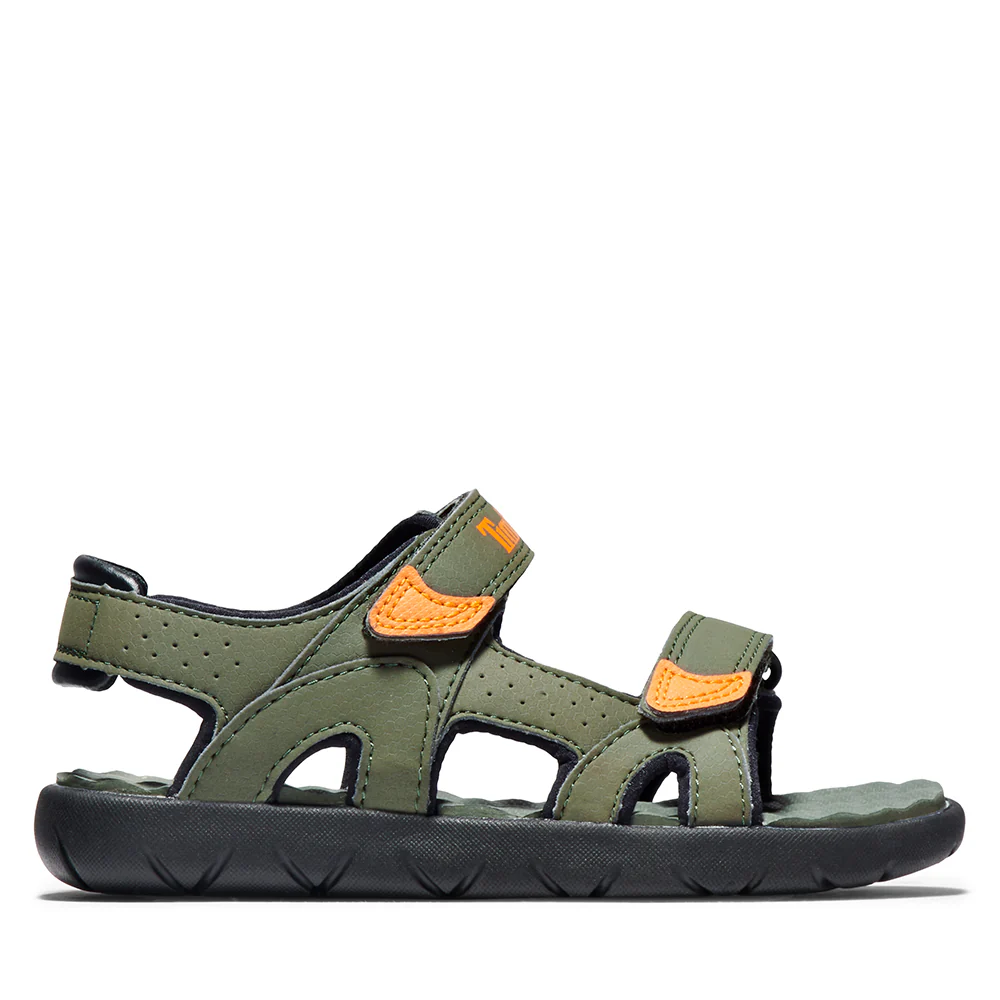 Timberland Ανατομικά Παιδικά Πέδιλα Για Αγόρια Perkins Row 2 Λαδί