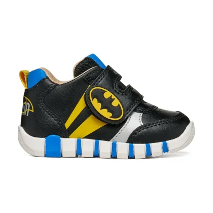 Geox Παιδικά Ανατομικά Αθλητικά Για Αγόρι Batman Μαύρο