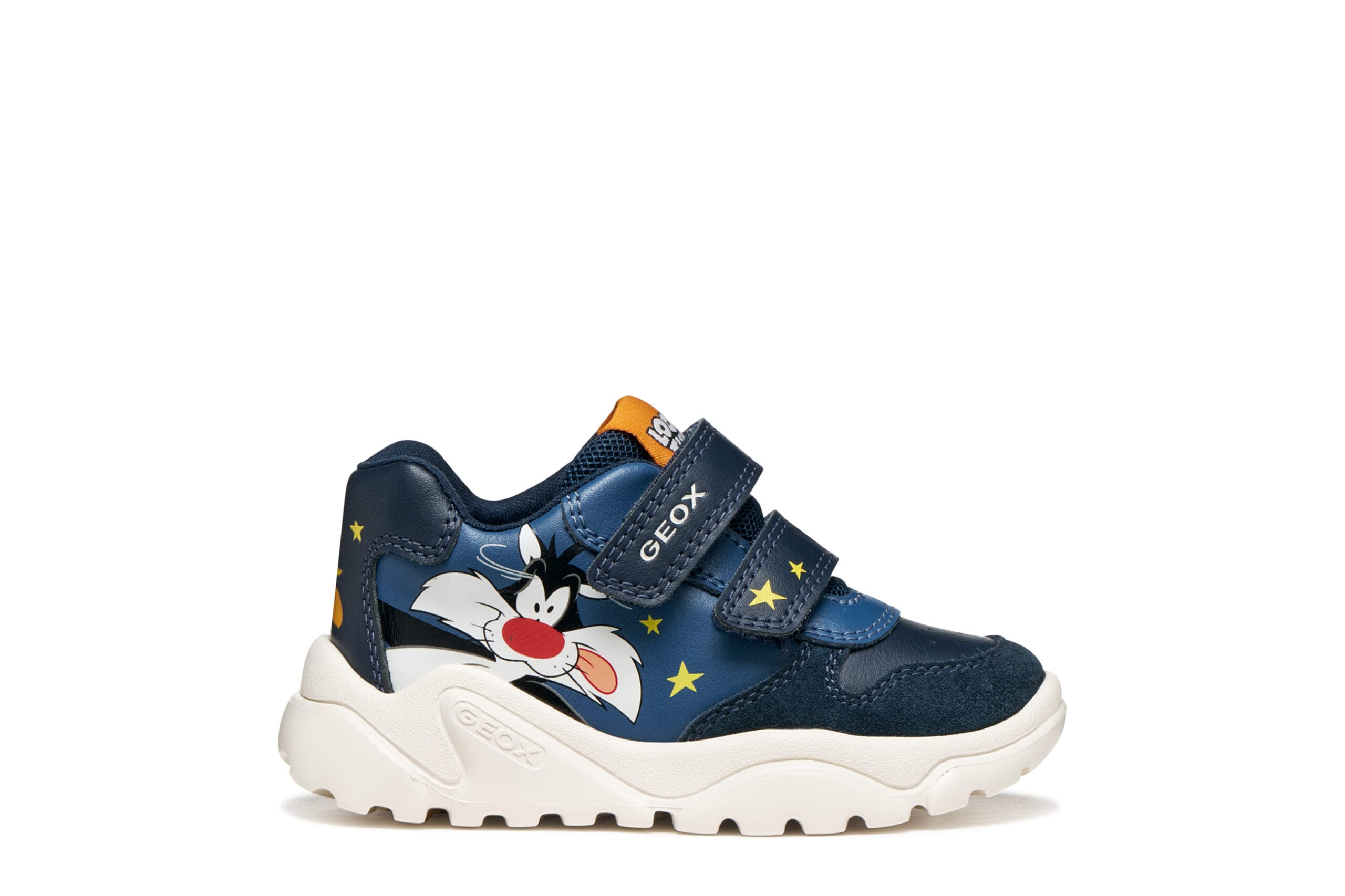 Geox Παιδικά Ανατομικά Αθλητικά Για Αγόρι Looney Tunes Sylvester & Tweety Μπλέ