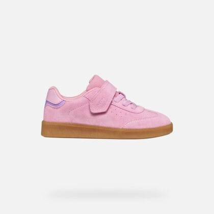 Geox Παιδικά Ανατομικά Sneakers Για Κορίτσι New Emberlix Ροζ/Μωβ