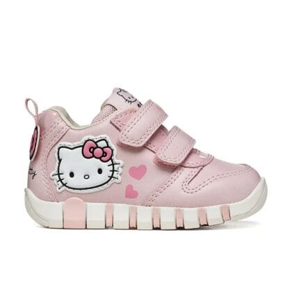 Geox Παιδικά Ανατομικά Αθλητικά Για Κορίτσι Hello Kitty Ρόζ