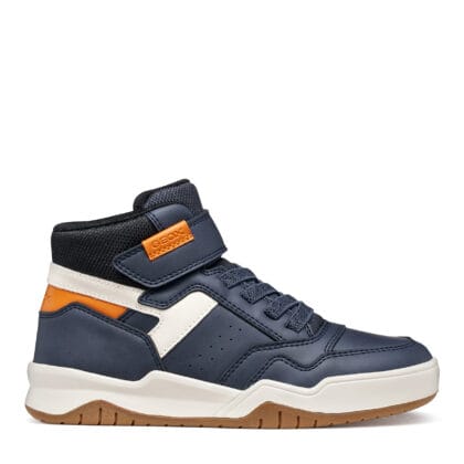 Geox παιδικά ανατομικά μποτάκια για αγόρι μπλέ/μπέζ