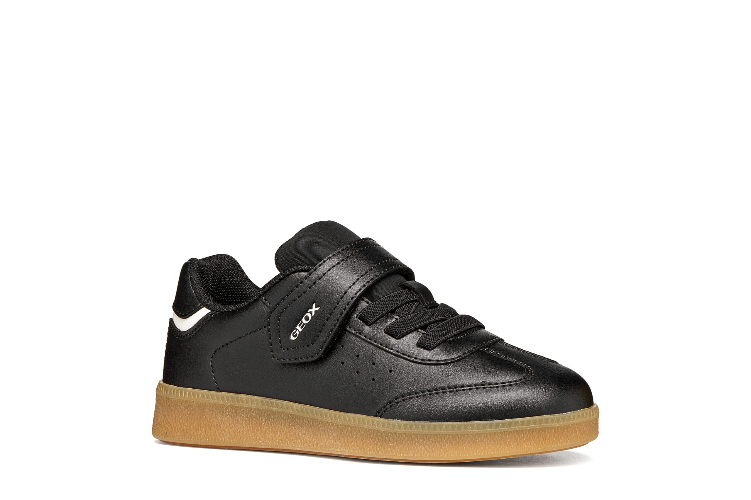 Geox Παιδικά Ανατομικά Sneakers Unisex New Emberlix Μαύρα - Image 2