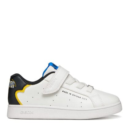 Geox ανατομικά παιδικά sneakers για αγόρι Batman λευκό/μαύρο