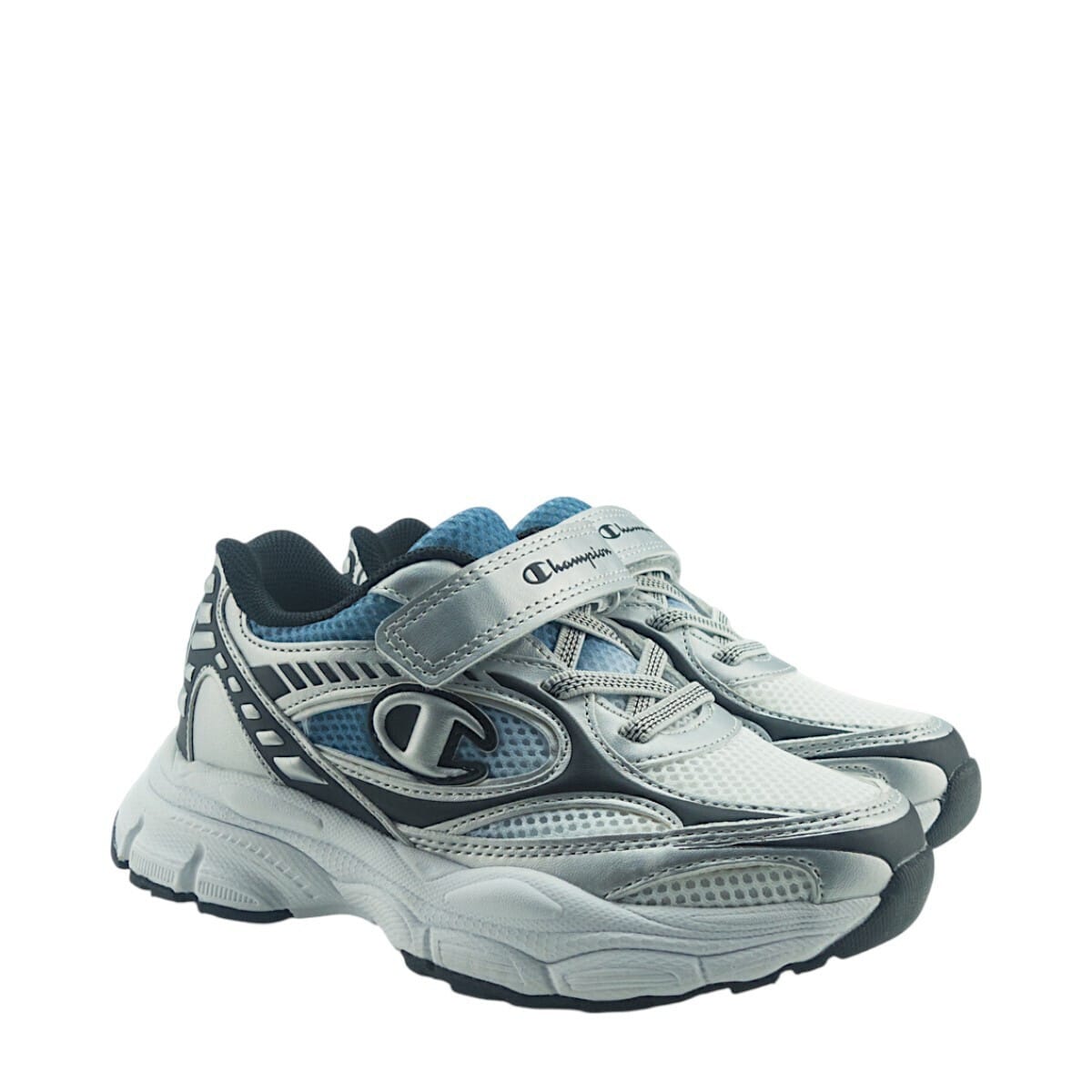 Champion Παιδικά Ανατομικά Αθλητικά Unisex Ασημί Μπλέ - Image 3