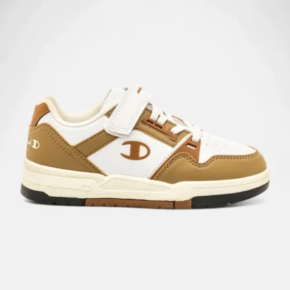 Champion Παιδικά Ανατομικά Sneakers Για Αγόρι Λευκό/Κάμελ