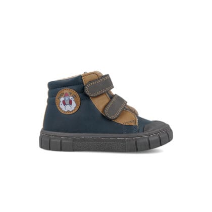 Garvalin παιδικά ανατομικά barefoot μποτάκια για αγόρι μπλε