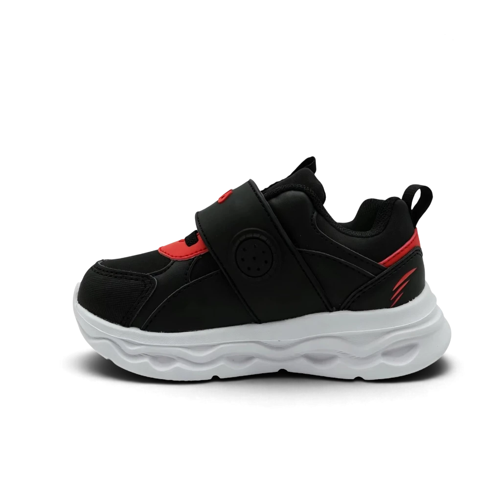 Fila βρεφικά ανατομικά αθλητικά για αγόρι Dino 2 V με φωτάκια και ήχο δεινοσαύρου μαύρο - Image 3