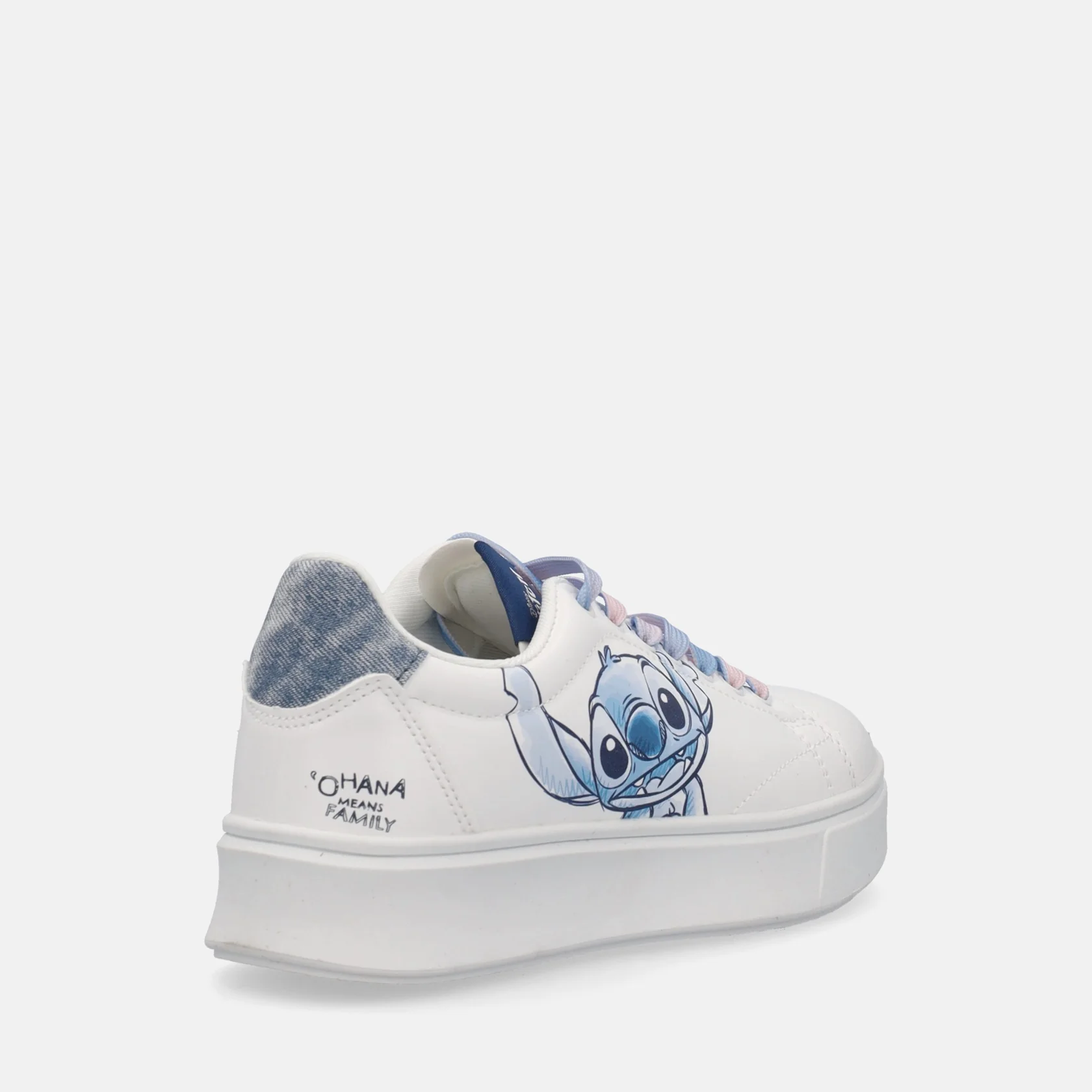 Disney παιδικά ανατομικά sneakers για κορίτσι δίσολα Stitch λευκά - Image 3