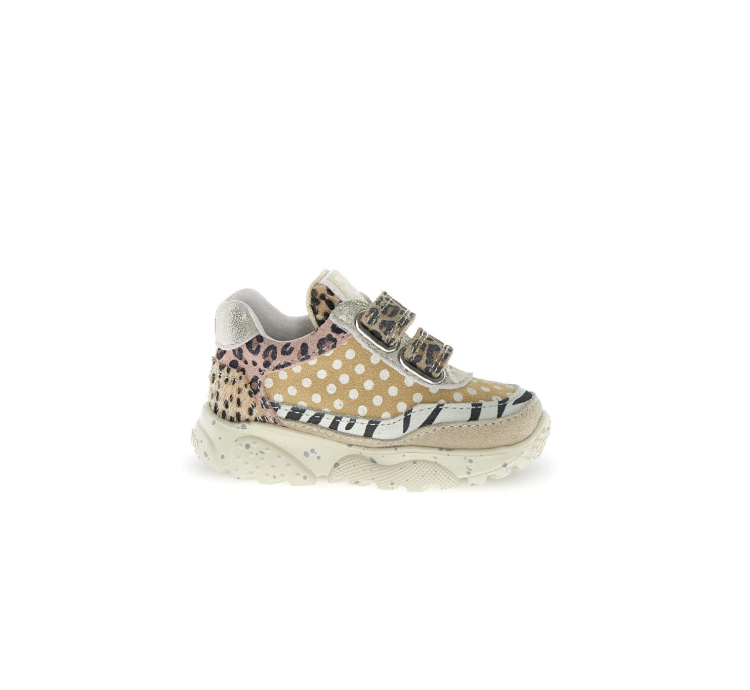 Falcotto παιδικά ανατομικά sneakers για κορίτσι μπέζ animal print