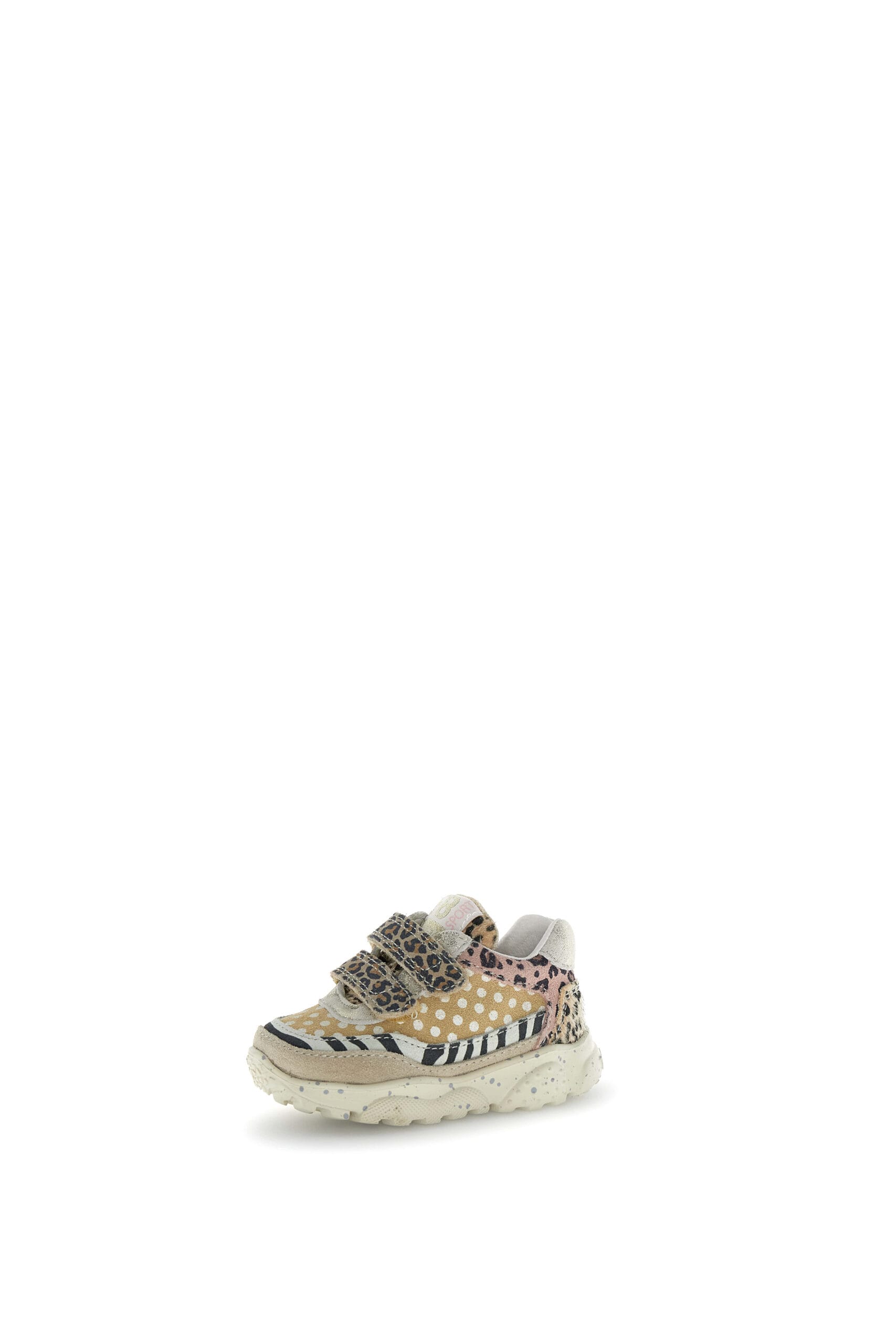Falcotto παιδικά ανατομικά sneakers για κορίτσι μπέζ animal print - Image 3