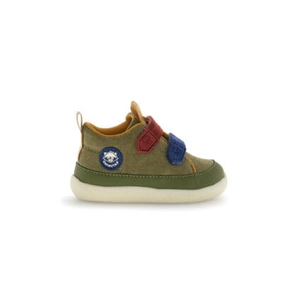 Naturino παιδικά ανατομικά μποτάκια Barefoot Yompy High για αγόρι χακί