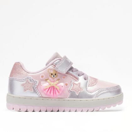 Lelli Kelly παιδικά ανατομικά sneakers για κορίτσι Mille Stelle με φωτάκια ροζ