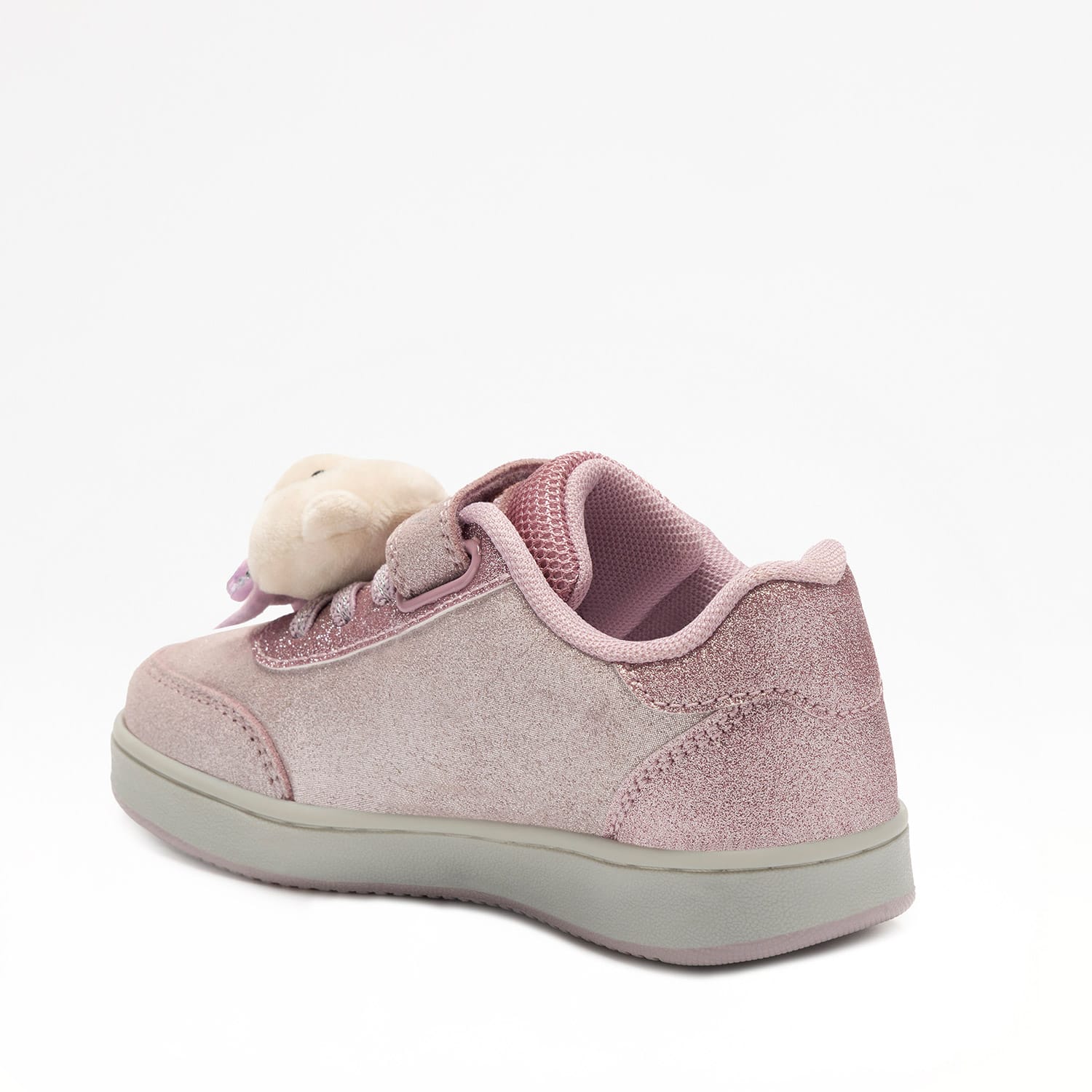 Lelli Kelly παιδικά ανατομικά sneakers για κορίτσι Orsetto με φωτάκια και αρκουδάκι ροζ - Image 3