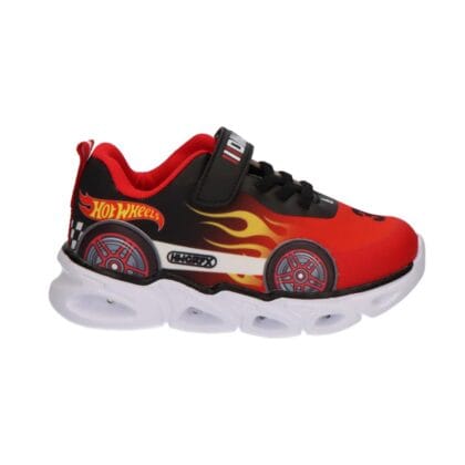 Cerda παιδικά ανατομικά αθλητικά για αγόρι Hot Wheels με φωτάκια κόκκινο