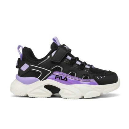 Fila παιδικά ανατομικά αθλητικά για κορίτσι Memory Spinel 3 V με Memory Foam μαύρο/μωβ