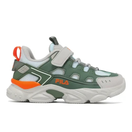 Fila παιδικά ανατομικά αθλητικά για αγόρι Memory Spinel 3 V με Memory Foam χακί/ανθρακί