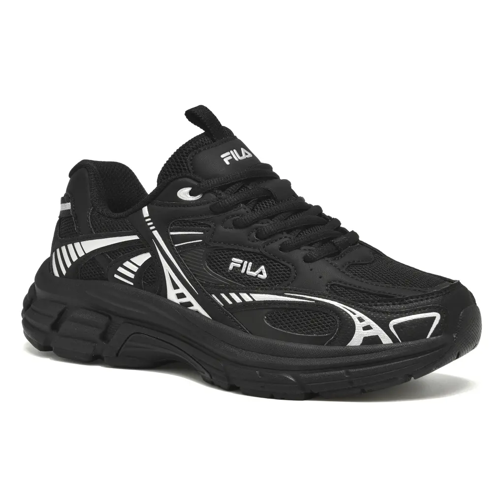 FILA εφηβικά ανατομικά αθλητικά παπούτσια για κορίτσι Fusio Memory με Memory Foam μαύρα - Image 3