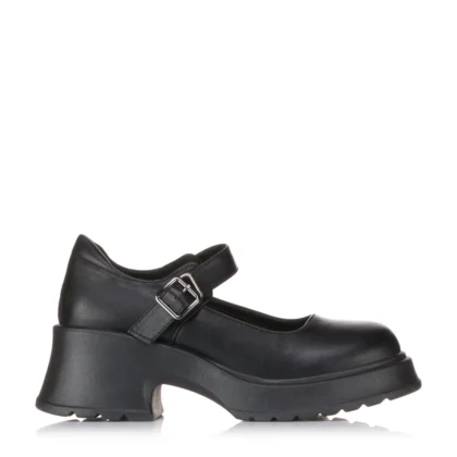 Zak Shoes ανατομική μπαλαρίνα Mary Jane για κορίτσι με χοντρό τακούνι μαύρη